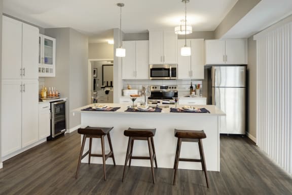 Gourmet Kitchen Island at Galante at Parkside, Apple Valley, MN, 55124