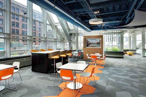 Rooftop Community Room at Galtier Towers Apartments, St. Paul