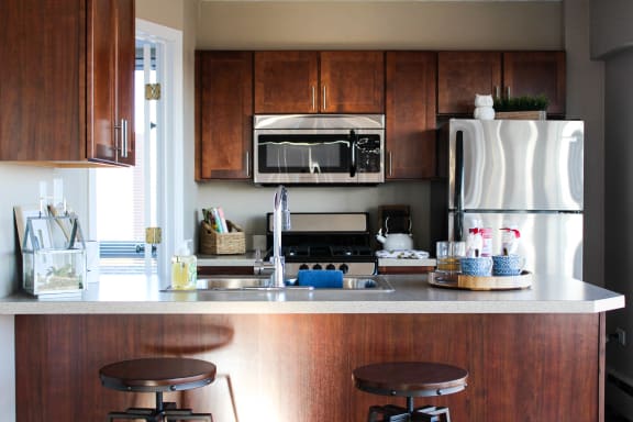 Stainless Steel Appliances at Park Towers Apartments in St. Louis Park, MN