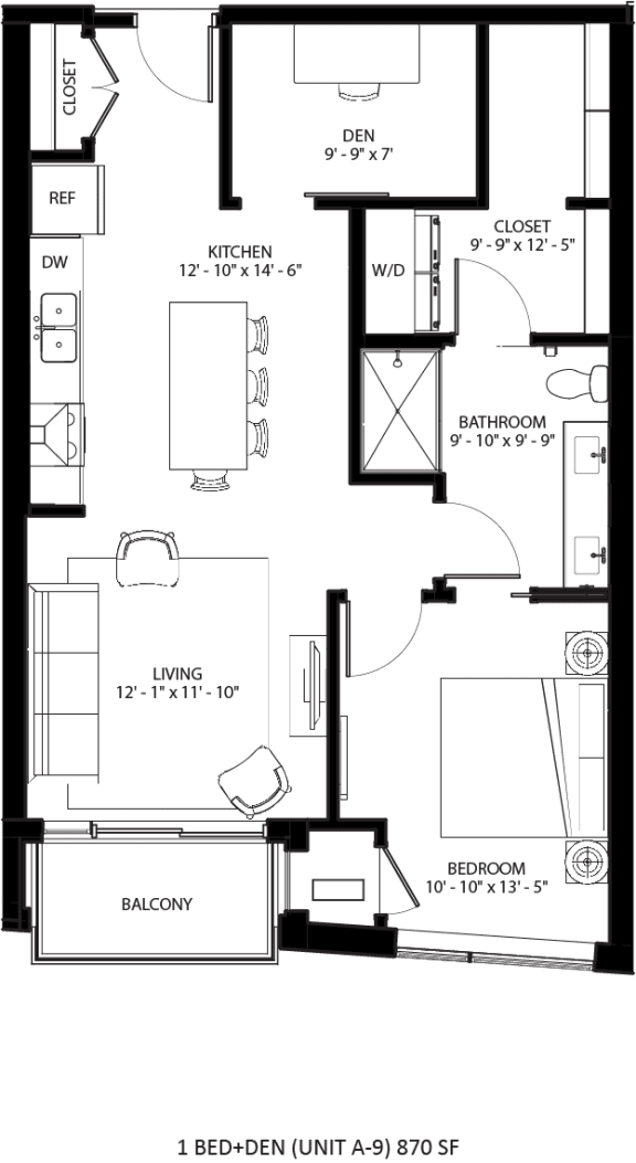 A-9 Floor Plan at Lilia, Lilydale, MN
