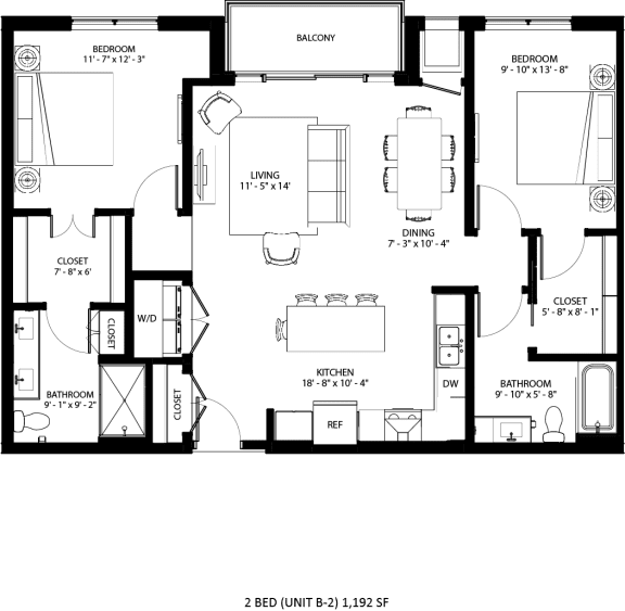 B-2 Floor Plan at Lilia, Lilydale, MN
