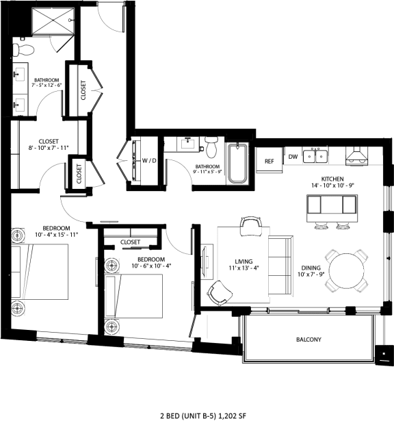B-5 Floor Plan at Lilia, Lilydale, MN