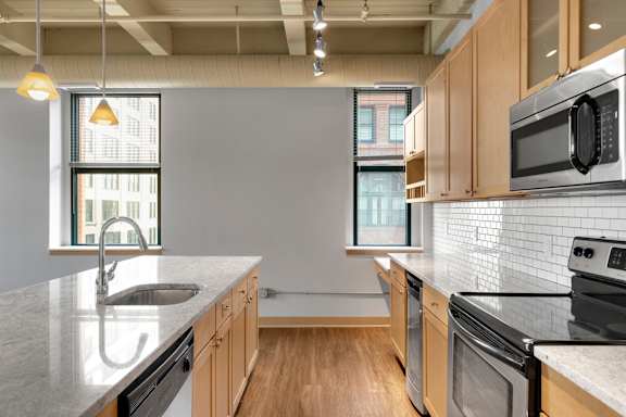Oversized Windows In Select Homes at Lowertown Lofts, Minnesota