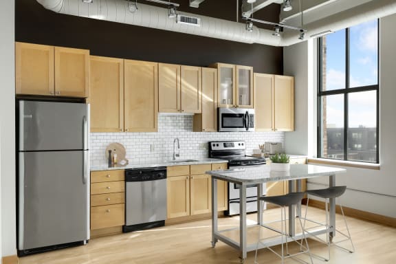 Kitchen at Lowertown Lofts, Minnesota, 55101
