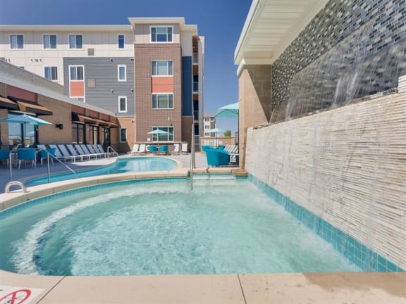 Gabella at Parkside Apartments in Apple Valley, MN Water Fall Hot Tub