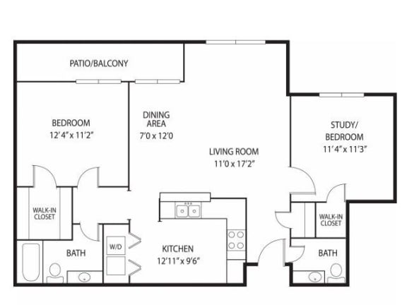 Mallard Creek Apartments in Golden Valley, MN 2 Bedroom 1.5 Bath