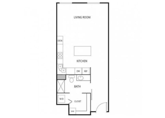 Lowertown Lofts in St. Paul, MN Studio Apartment