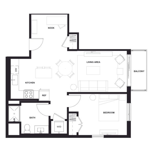 Floor Plan  B2 Floor Plan at Zelia on Seven, Minnesota, 55416