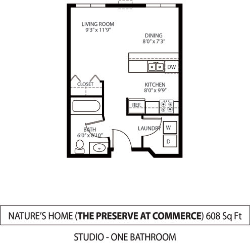 The Preserve at Natures Home Commerce Floor Plan The Preserve at Commerce Apartments in Rogers, MN Studio