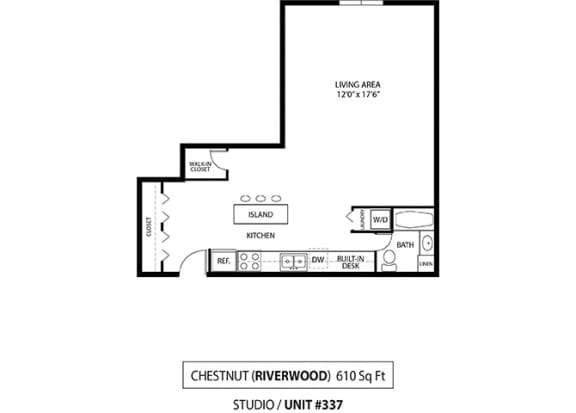 Chestnut floor plan Chestnut floor plan at The Riverwood, Lilydale, MN