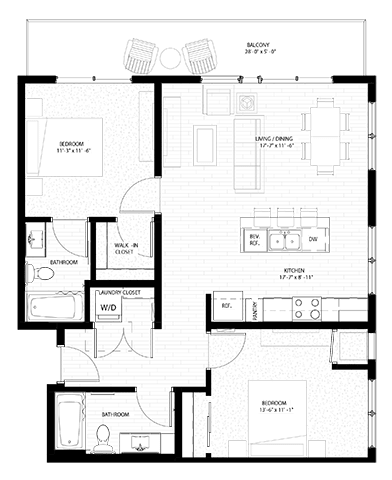 2 bed 2 bath C at Nuvelo at Parkside, Apple Valley, Minnesota