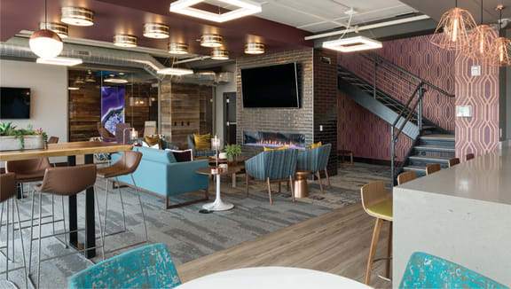 Community Clubroom at Galante at Parkside, Apple Valley, MN, 55124