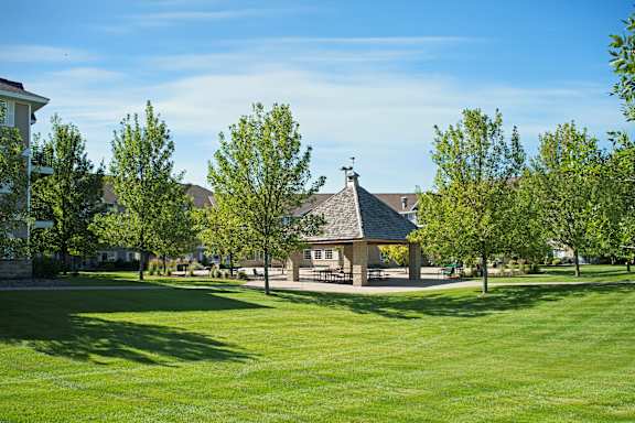 Lush Green Landscape at Townhomes at Preserve, Rogers, 55374