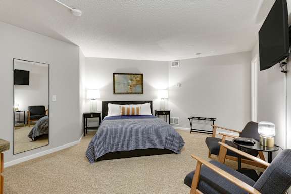 Cozy Bedroom at The Riverwood, Minnesota