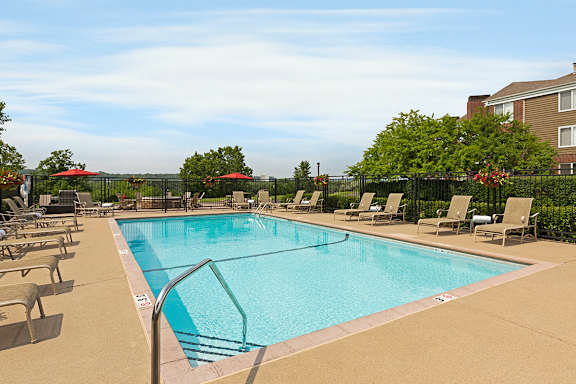 Extensive Resort Inspired Pool Deck at The Riverwood, Lilydale, 55118