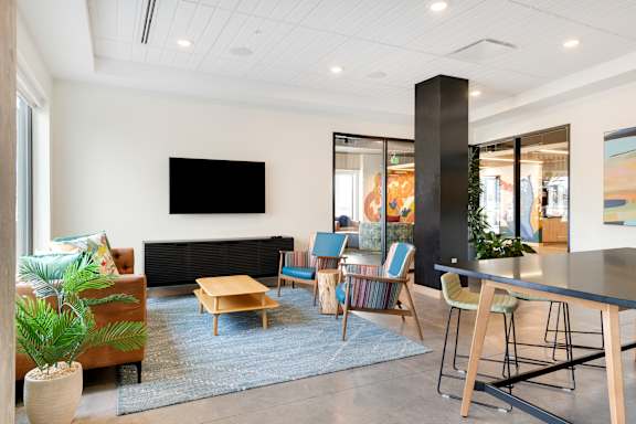 Clubroom With TV at Zelia on Seven, St Louis Park, 55416