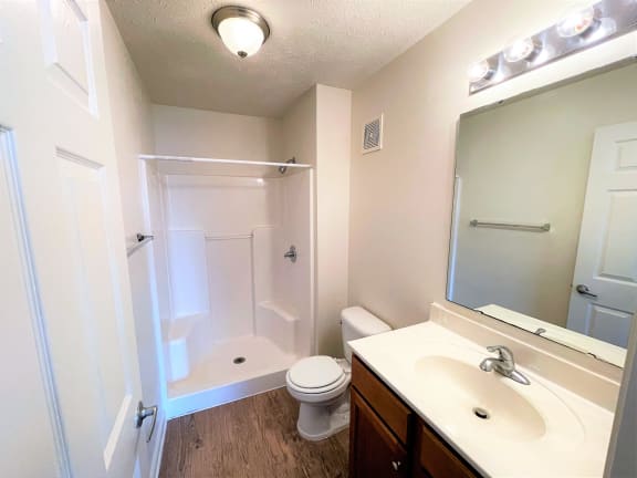 Master Bathroom with walk in shower at Hawthorne Properties, Lafayette