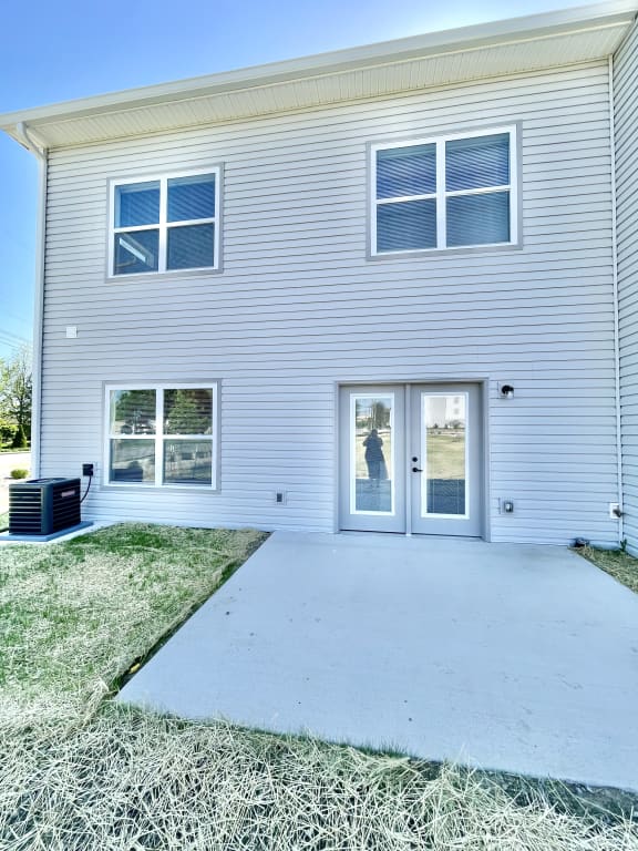 Exterior View of back porch at Murdock Gardens Apartments, Lafayette, IN 47904