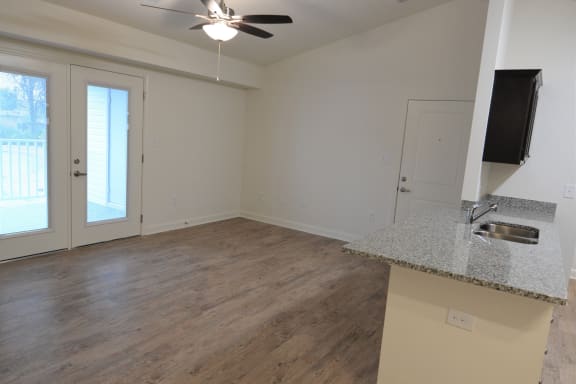Wood Floor Living Room at Shenandoah Properties in Lafayette, IN 47905