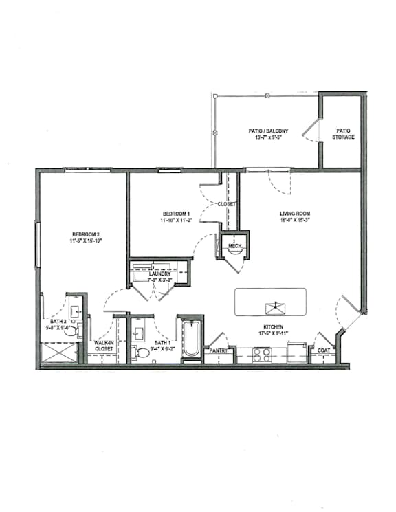 Sugar Creek II Floor Plan at Concord Crossing, Lafayette, 47909