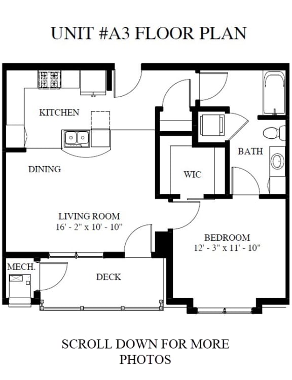 a floor plan of a small house with a kitchen and a living room