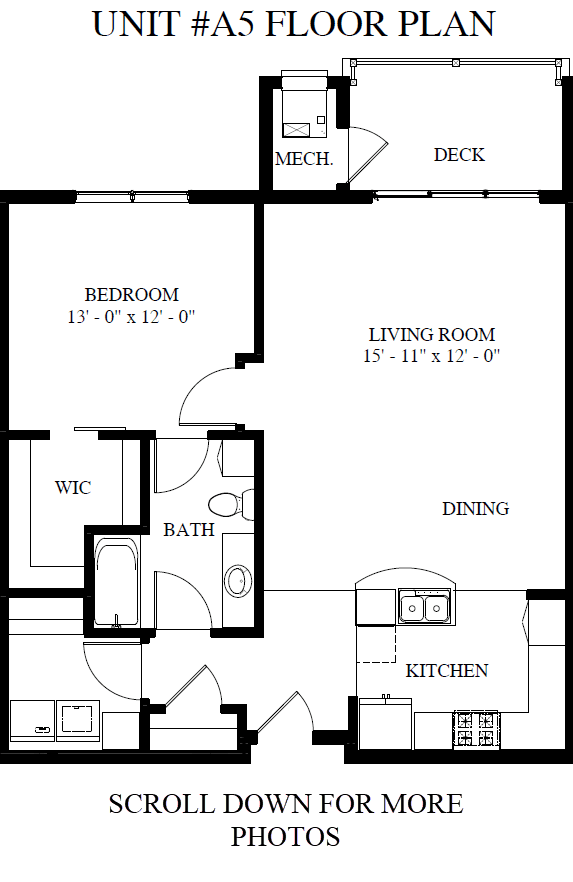 floor plan of the first level of a two story house with an open floor plan