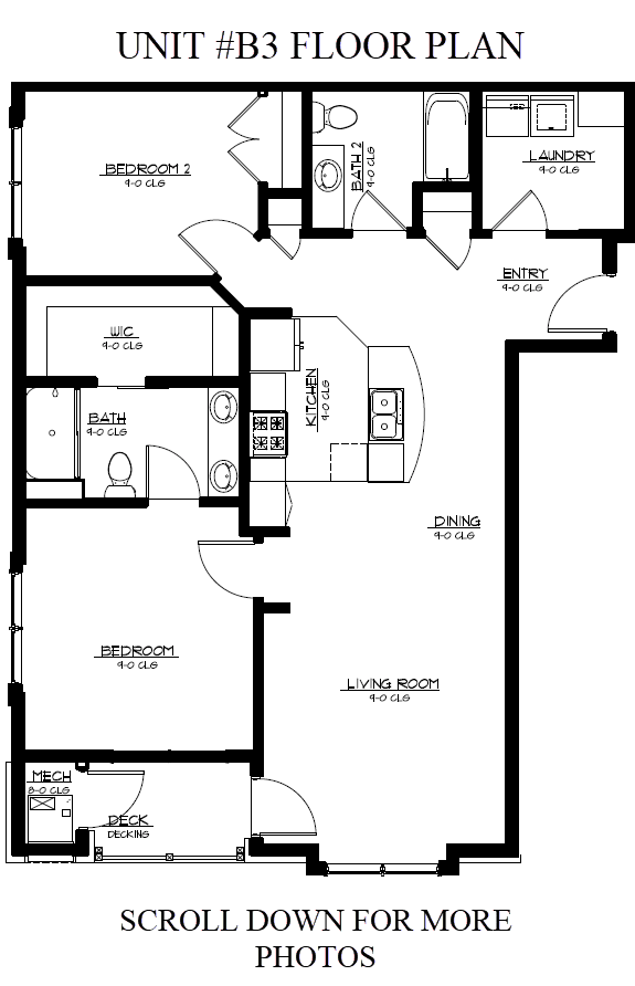 floor plan of the unit 3 floor plan