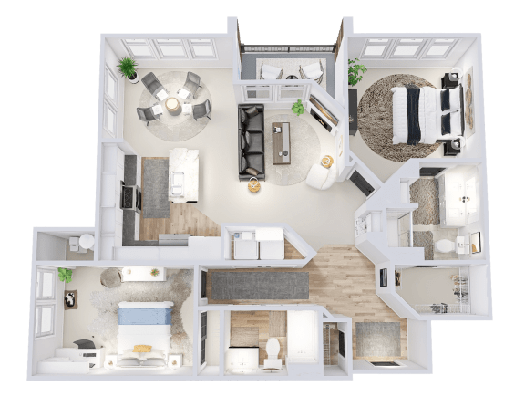 a floor plan of a house