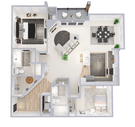 a floor plan of a house