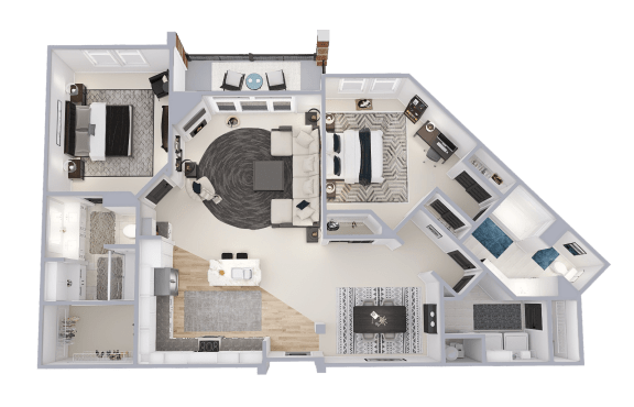 a floor plan of a house