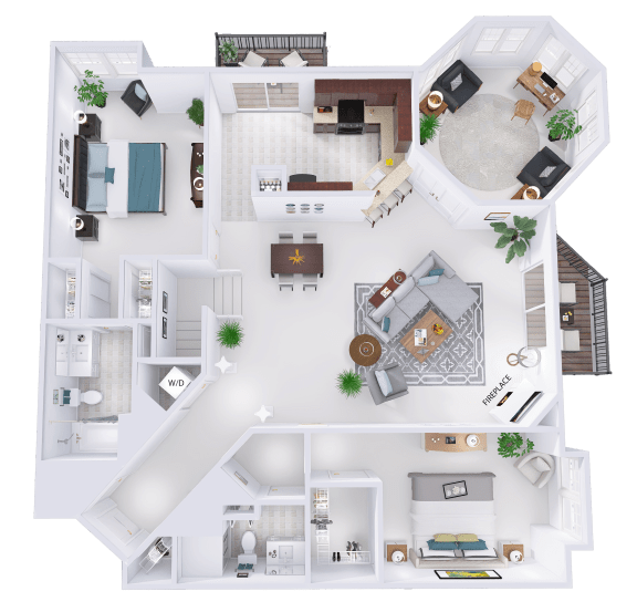 a floor plan of a house