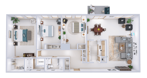 a floor plan of a house