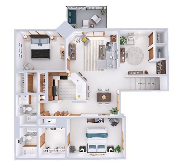 a floor plan of a house