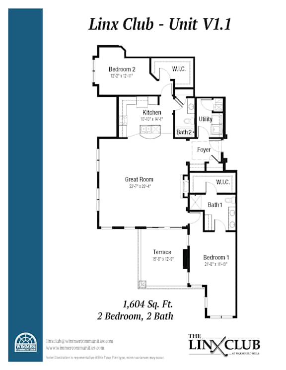 A floor plan for a property called Linx Club - Unit V1.1.