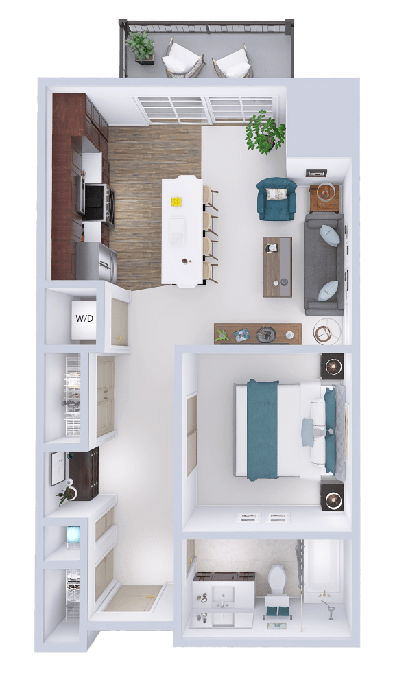 Floor Plans of CrossTown at Poplar Creek Town Center in Brookfield, WI