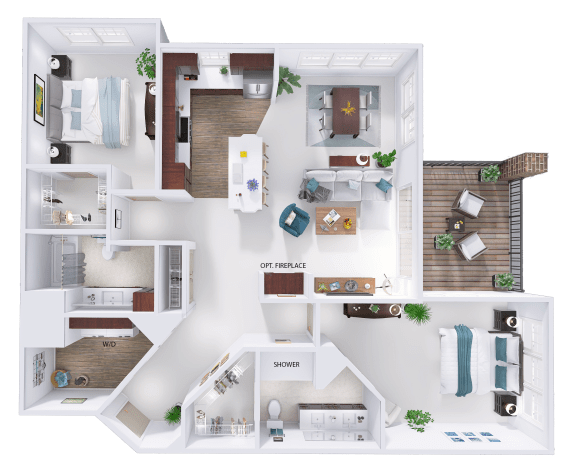 a floor plan of a house with a bedroom and a living room