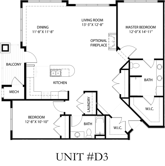the unit plan of the loft