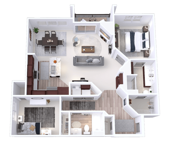 3d rendering of the clubhouse floor plan