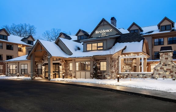 the residence inn during the winter