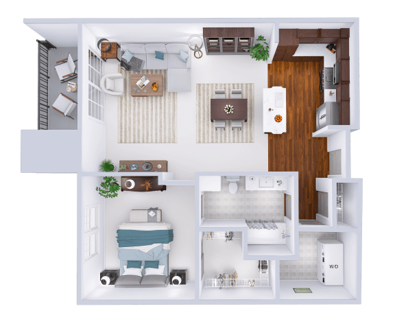 a floor plan of a house with a bedroom and a bathroom