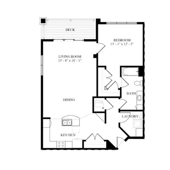 A black and white image of a floor plan for a house.