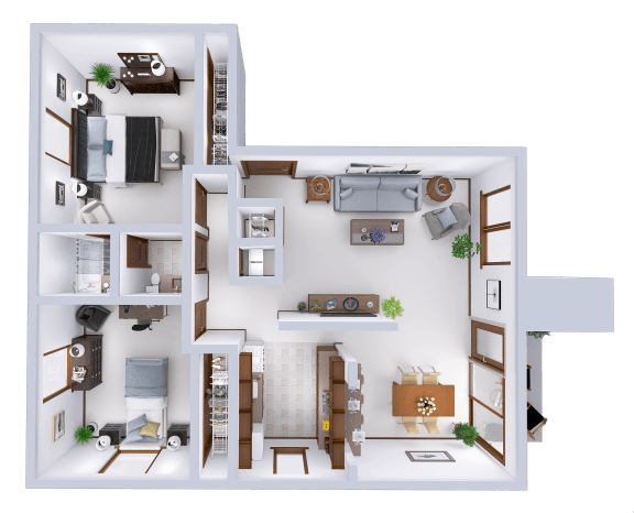 a floor plan of a house