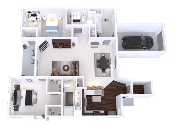 a rendering of a floor plan of a house