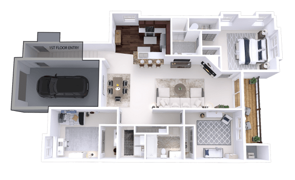 a floor plan of a house