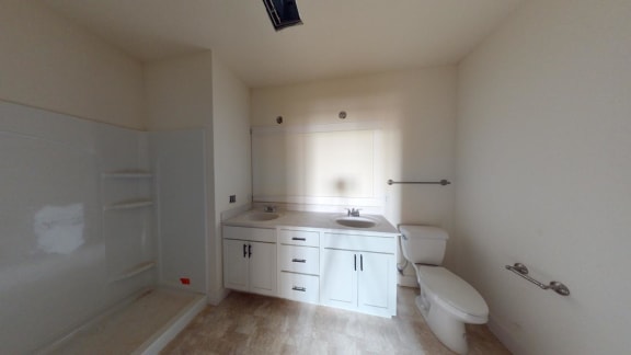 a bathroom with a sink and a toilet