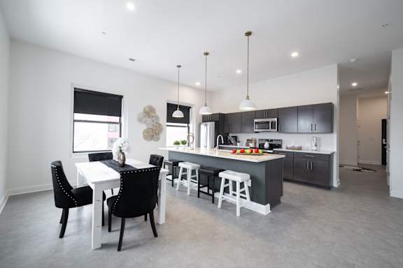 Eat In Kitchen at The Annex Apartment, New York