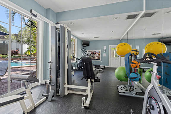 Fitness Center at The Flats at Seminole Heights, Florida