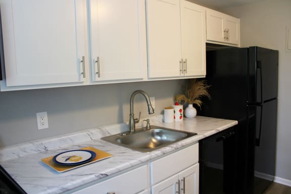 Renovated Kitchen at Highview Manor Apartments in Fairport, NY