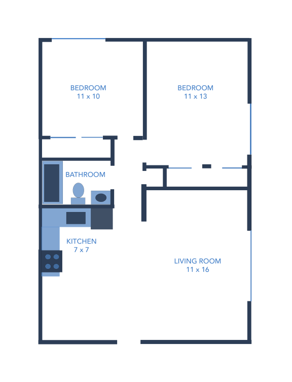 a floor plan showing the layout of the kitchen and living room