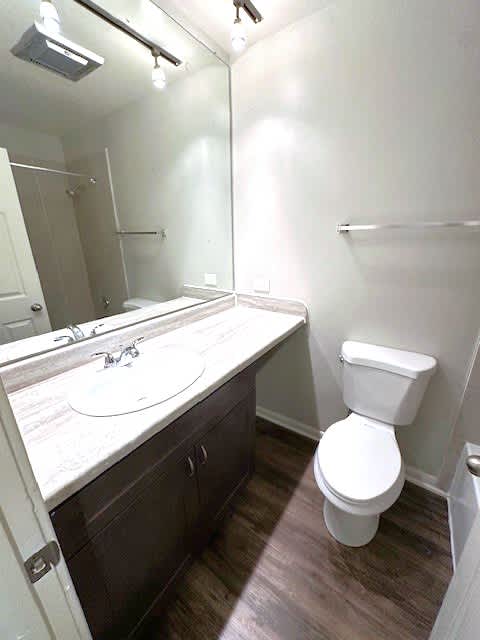 Wall to Wall Mirror in Full Bathroom